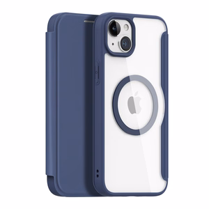 Dux Ducis Skin X Pro Magnētiskais Atveramais MagSafe apvalks iPhone 15 Plus - zils