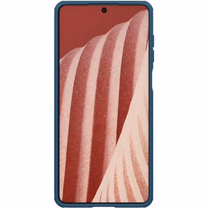 Nillkin Super Frosted Shield Pro izturīgs viedtālruņa apvalks Samsung Galaxy A73 zils