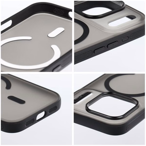 Case for iPhone 17 AIR Flexline Mag Cover compatible with MagSafe black