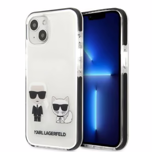 Karl Lagerfeld KLHCP13STPEKCW Viedtālruņa apvalks iPhone 13 mini 5.4" - balts (m)