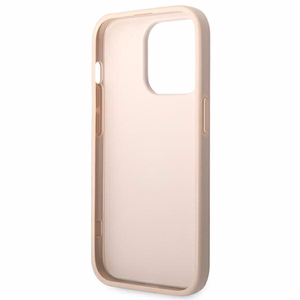 Guess GUHCP14X4GMGPI iPhone 14 Pro Max 6,7 rozā ciets apvalks 4G Big Metal Logo