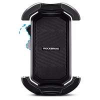 Rockbros 25210032005 tālruņa turētājs motociklam uz spoguļa - melns