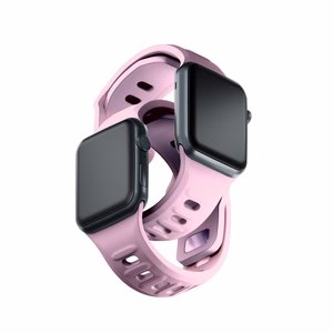 3mk silikona siksniņa Apple Watch, 38/40/41/42 mm, pūderrozā, mazais izmērs