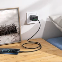 Lādētājs viedtālrunim Hoco 2 x USB C + 2 x USB A QC3.0 PD 3A 30W N56 melns