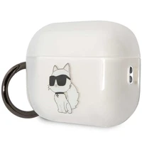 Karl Lagerfeld KLAP2HNCHTCT AirPods Pro 2 apvalks caurspīdīgs Ikonik Choupette