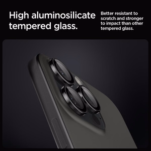 Spigen Glas.tR EZ Fit Optik защита камеры для iPhone 14 Pro/Pro Max/15 Pro/Pro Max/16 Pro/Pro Max 17 Pro/17 Pro Max - чёрный 2 шт.