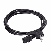 SAVIO CL-146 Power cable Schuko IEC C13, 3 m Black