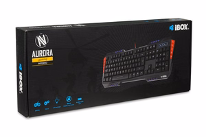iBox IKS855 keyboard USB English Black