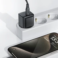 Acefast A77 Mini PD 30W GaN USB-C sienas lādētājs - melns