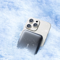 Magnētiskais portatīvais lādētājs Joyroom JR-W020 20W 10000mAh MagSafe + USB-C uz USB-C kabelis 0,25m (melns)