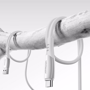 Joyroom S-A59 Vibrant Series 3A USB-A - USB-C kabelis 1.2m - balts