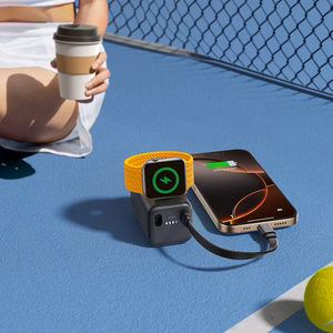 Joyroom JR-W13 5000mAh внешний аккумулятор с зарядкой Apple Watch (чёрный)