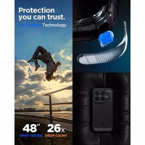 Spigen Rugged Armor maciņš Xiaomi 17T Pro, matēti melns