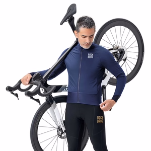 Rockbros YDWT014 Winter Fleece Double Layer Cycling Jacket Size XXL - Blue
