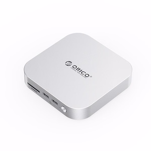 Orico MiniLink 9-in-1 dokstacija ar M.2 SSD cietā diska nodalījumu - sudraba krāsā