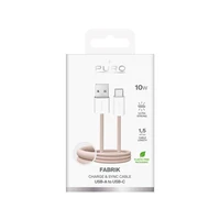 Puro Fabrik 10W pīts kabelis USB-A - USB-C 1.5m - bēšs