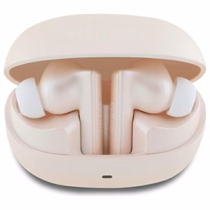 Guess Bluetooth austiņas GUTWST88MCTGP TWS + dokstacija rozā kapsula drukāts logotips