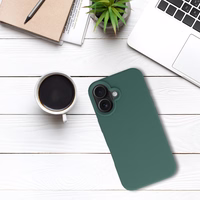 Tel Protect silikona viedtālruņa apvalks Iphone 16 tumši zaļš