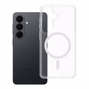 Clear Elite Mag Cover pret dzeltenumu, saderīgs ar kameras vadības pogu un Magnētisko SAMSUNG S26 Pro caurspīdīgs