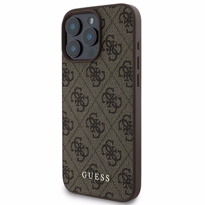 Guess 4G Klasiskais Viedtālruņa apvalks iPhone 16 Pro Max - brūns
