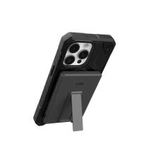 UAG īpaši plāns 5K 5000 mAh portatīvais lādētājs ar 10W statīvu MagSafe saderīgs USB-C kabelis - melna/pelēka