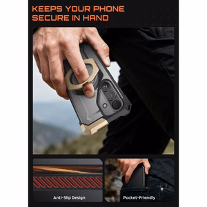 Supcase UB Grip Mag MagSafe futrālis Samsung Galaxy S26 - Melns un brūns