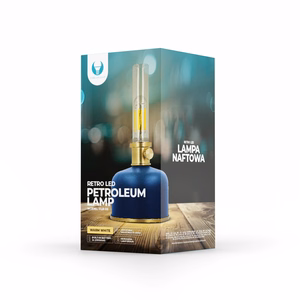 Retro Petroleum LED Lampa zils FLR-35 Forever Light