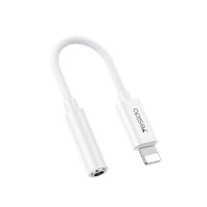 Yesido adapteris YAU44 Audio - Lightning uz 3,5 mm ligzdu - balta