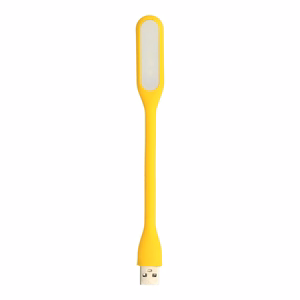 Mini LED lampa silikona USB dzeltena