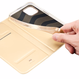 Dux Ducis Skin Pro holster flip vāciņš iPhone 14 Plus - zelta krāsā