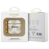 Guess GUA2PG4GPH AirPods 1/2 apvalks balts 4G Hook