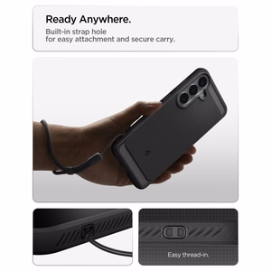 Spigen Rugged Armor Case for Samsung Galaxy S26 FE / S25 FE - Matte Black