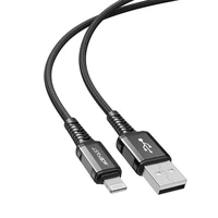 Acefast kabelis MFI USB - Lightning 1.2m, 2.4A melns (C1-02 melns)