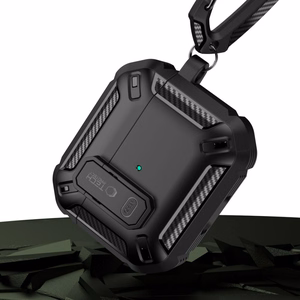Tech-Protect X-Carbo apvalks AirPods Pro 1 / 2 - melns