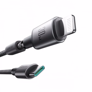 USB kabelis Joyroom „S-A50“ pelēks „Type-C / Lightning“ 120cm (līdz 60W)