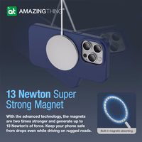 Amazing Thing Smoothie Magnētiskais apvalks MagSafe 8FT IP146.7PSMBU iPhone 14 Pro Max zilais