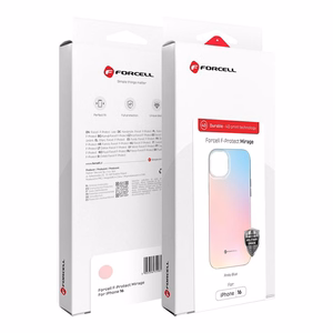 FORCELL F-PROTECT Mirage, militārā standarta pārbaudīts magnētiskais viedtālruņa apvalks IPHONE 16 PRO MAX, rozā zils