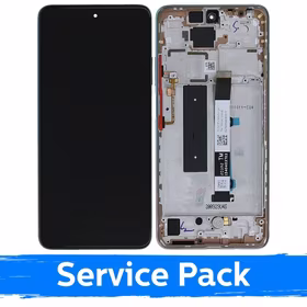LCD displejs saderīgs ar Xiaomi Mi 10T Lite 5G ar rāmi / Rose Gold Beach / (Service Pack)