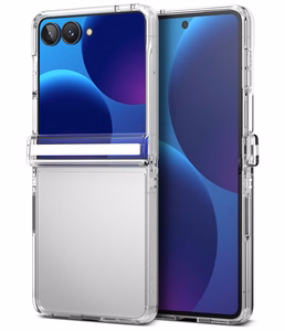 Ringke Fusion Flap maciņš modelim Samsung Galaxy Z Flip 8 – caurspīdīgs