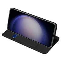 Dux Ducis Skin Pro viedtālruņa apvalks Samsung S24+ ar atloku - melns