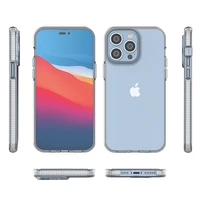 Spring Case viedtālruņa apvalks iPhone 14 Pro Max silikona vāciņš ar rāmi gaiši zils