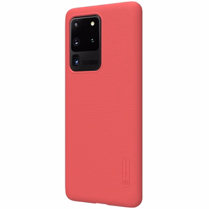 Nillkin Super Frosted Shield vāciņš ierīcei Samsung Galaxy S20 Ultra, spilgti sarkans