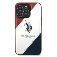 US Polo USHCP14LPSO3 iPhone 14 Pro 6.1" balta Trīskrāsu Reljefs
