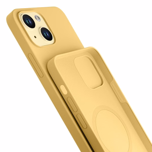 3mk Hardy Silicone MagViedtālruņa apvalks iPhone 15 Plus - dzeltena