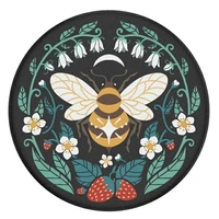 Popsockets 2 Bee Boho telefona turetajs un stativs - melns