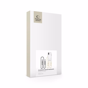 Tech-Protect FlexAir Chain MagSafe iPhone 16 apvalks - caurspīdīgs + 2 siksniņas (melna un taupe)