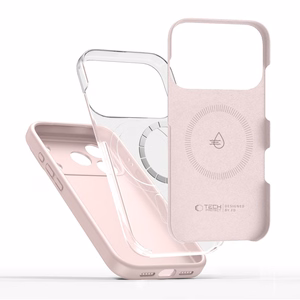 Tech-Protect Silikona Magnētiskais viedtālruņa apvalks iPhone 17 Pro Max - Rozā