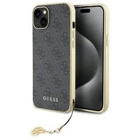 Guess 4G Charms Collection viedtālruņa apvalks iPhone 15 Plus - pelēks