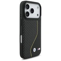 BMW M Carbon Line & Logo Magnētiskais viedtālruņa apvalks iPhone 17 Pro - dzeltens