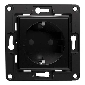 Shelly sienas kontaktligzda (melns)